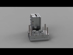 Sostegno di carico del contenitore di trasduttore auricolare trasparente (1*4)/il corridore/Tre-piatti freddi modella No.24201